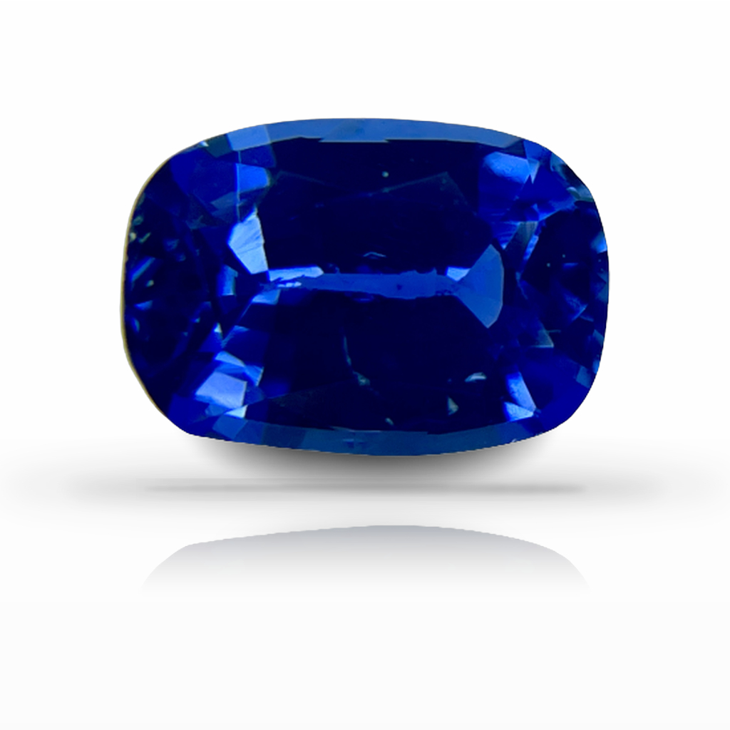 1.28ct Sapphire, Cushion, Blue, No Heat gemstone, 7.3 x 5MM, item #1820_CU_1.28