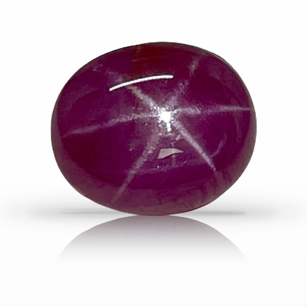 4.79ct Ruby, Star, Red, African, No Heat gemstone, 10 x 8.2MM, item #1822