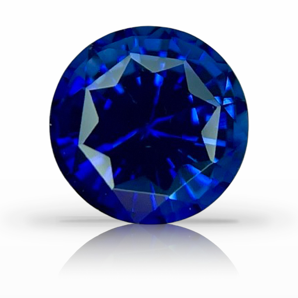 1.64ct Sapphire, Round, Blue, 6.7MM gemstone, 6.7MM, item #1937