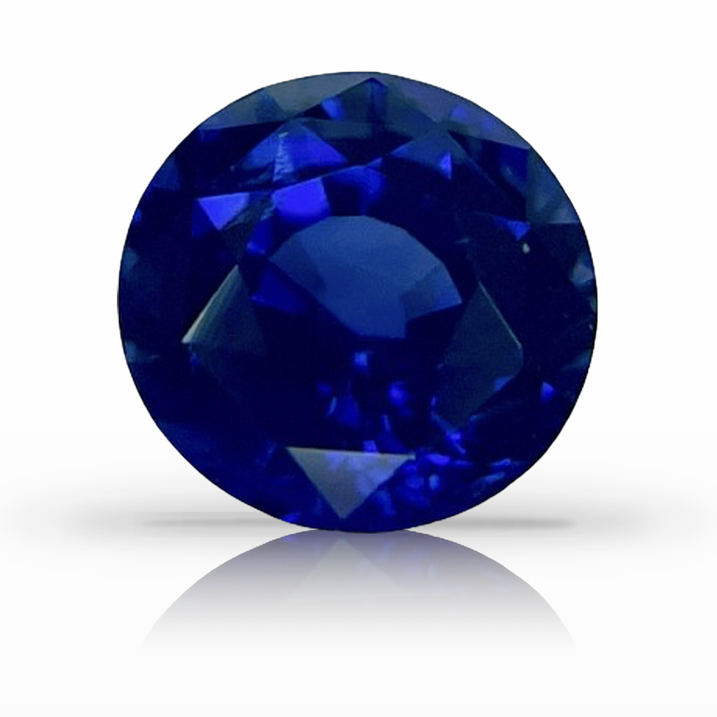2.08ct Sapphire, Round, Blue, 7MM gemstone, 7MM, item #2158