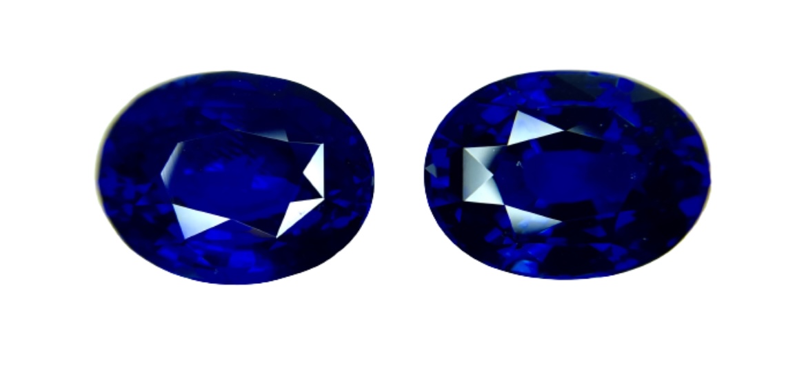 33.52ct Sapphire, Oval, Blue, Pair gemstone, 16.8 x 13MM, item #2483