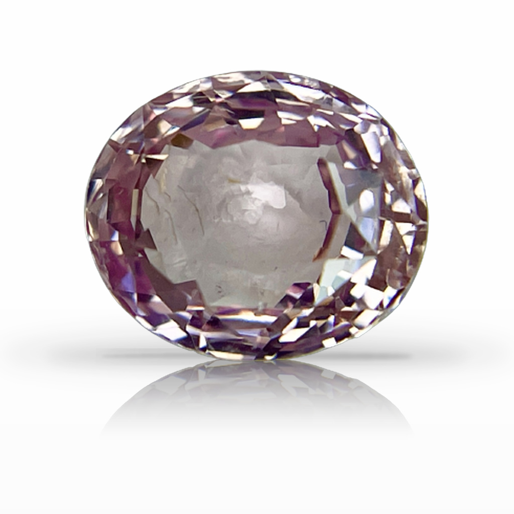 3.37ct Padparadscha, Oval, Peach, No Heat gemstone, 9 x 7.6MM, item #2492