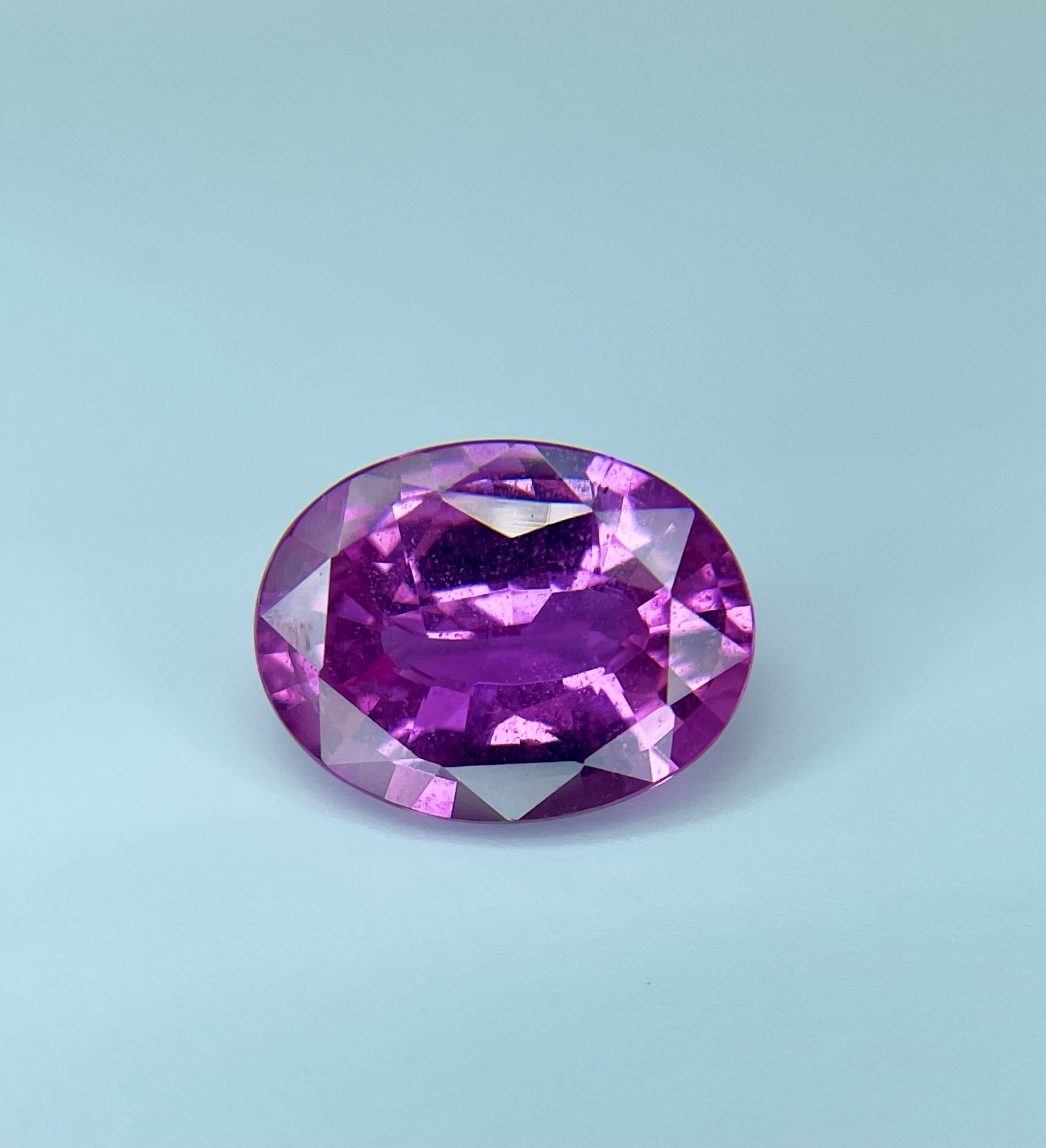 3.55ct Sapphire, Oval, Pink gemstone, 11.4 x 8.9MM, item #2588