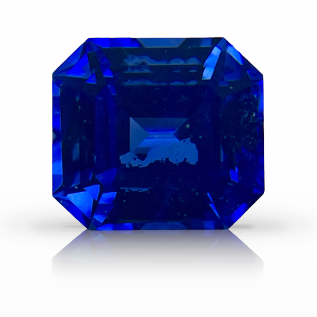 2.54ct Sapphire, Emerald Cut, Blue gemstone, 7.7 x 7MM, item #2834