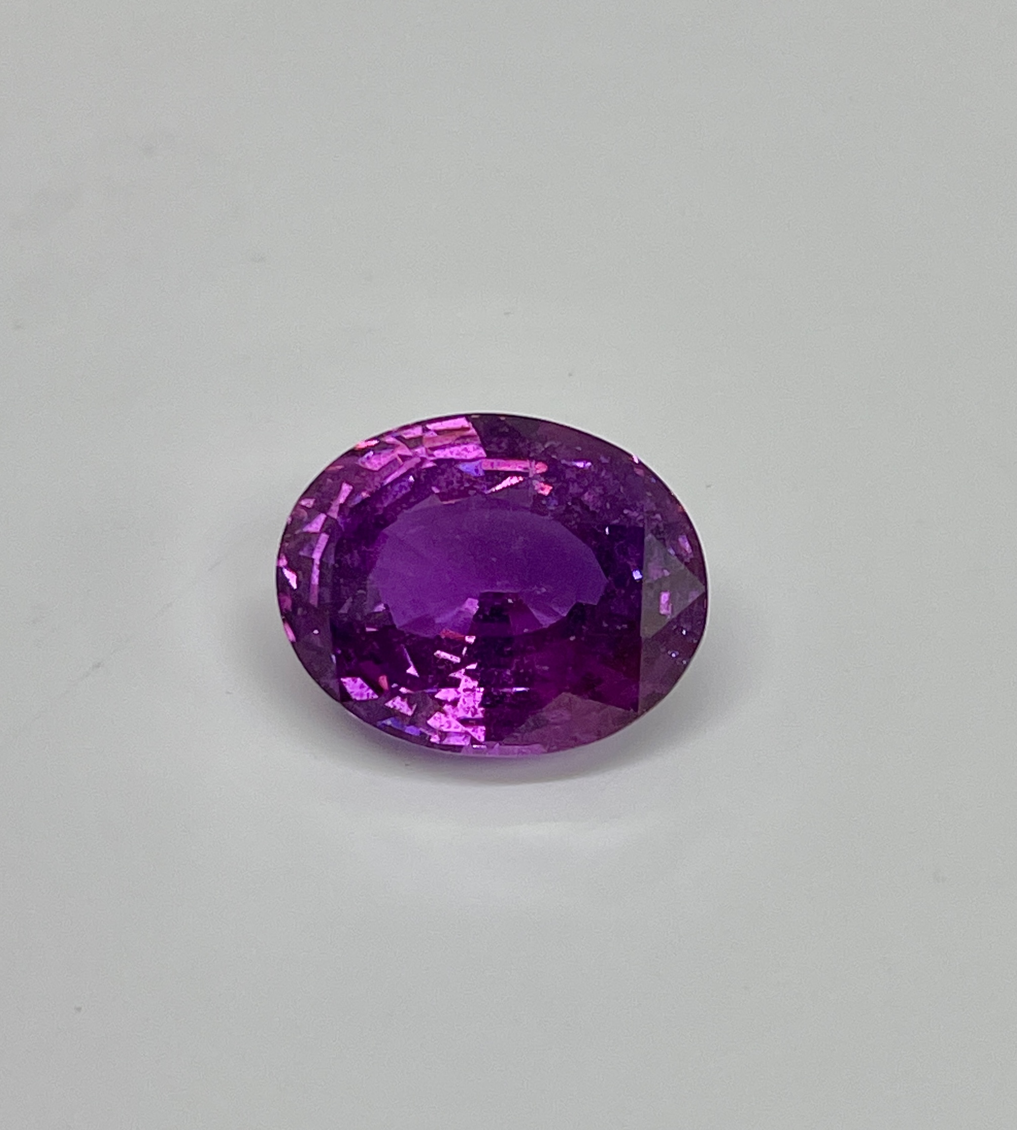 8.10ct Sapphire, Oval, Purple, No Heat gemstone, 12.8 x 10.2MM, item #3006