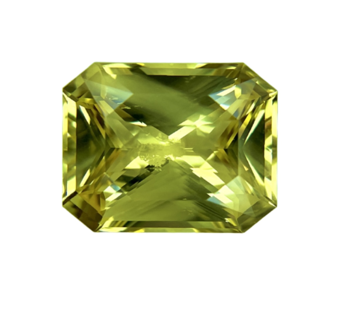 6.75ct Sapphire, Radiant Cut, Yellow, No Heat gemstone, 11.5 x 9.2MM, item #3008