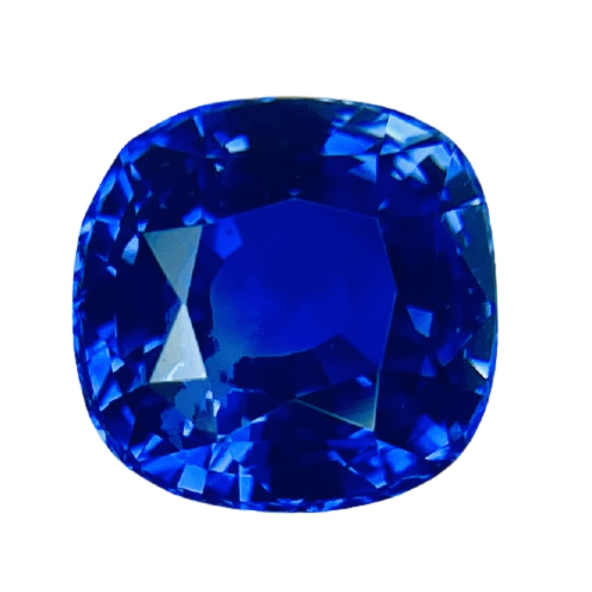 3.24ct Sapphire, Cushion, Blue, No Heat gemstone, 8.3 x 8.2MM, item #3097