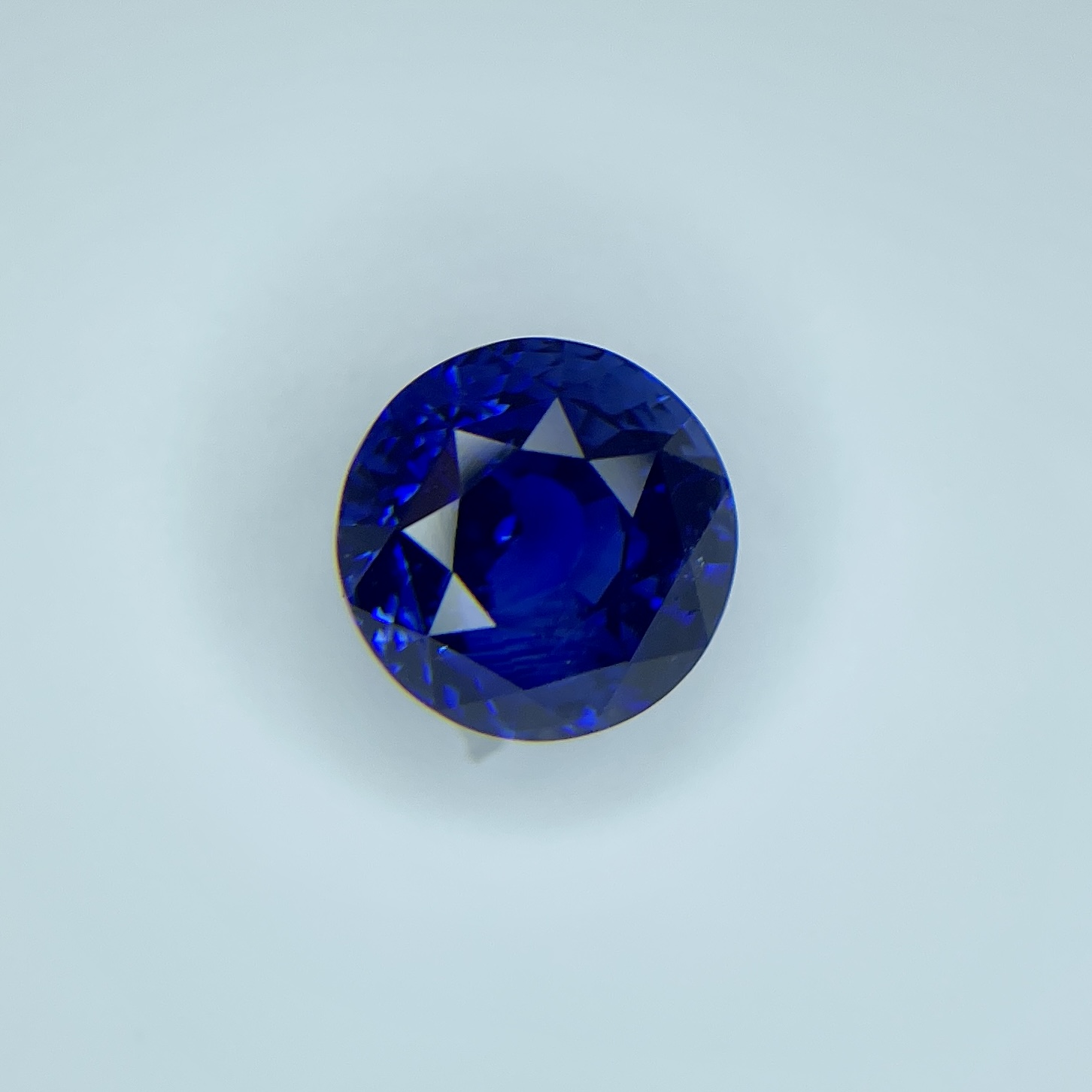 5.38ct Sapphire, Round, Blue, 9.7MM gemstone, 9.7MM, item #3284