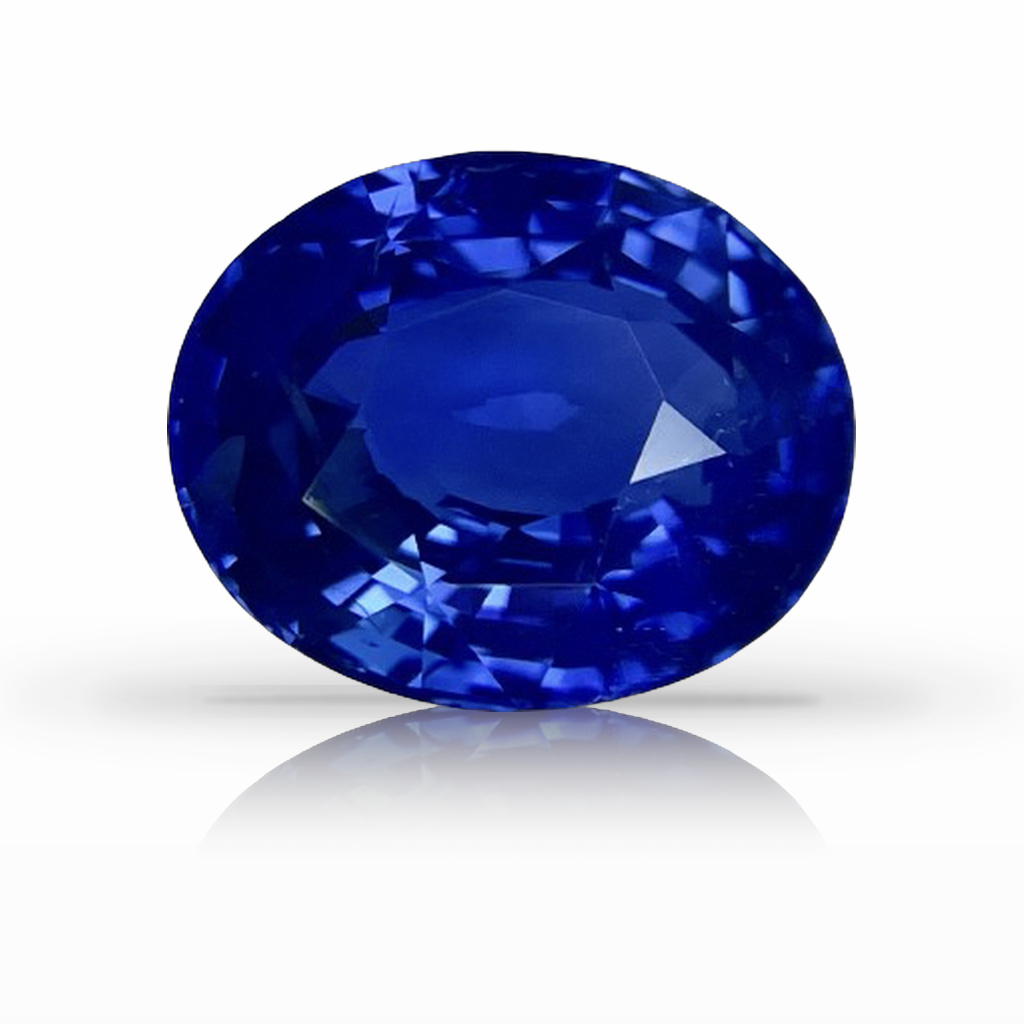 7.57ct Sapphire, Oval, Blue, No Heat gemstone, 12.9 x 10.7MM, item #3445