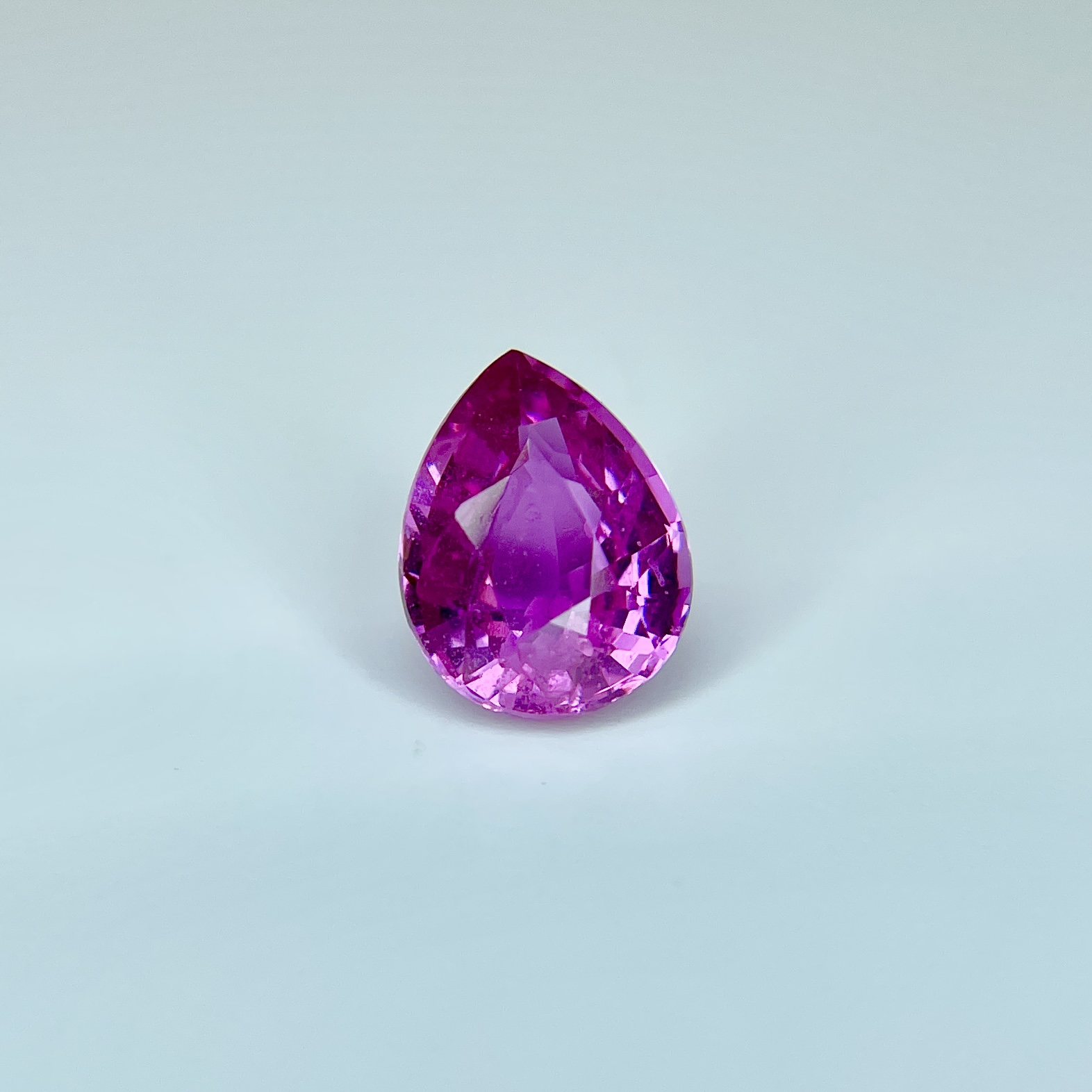 2.35ct Sapphire, Pear Shape, Pink, No Heat gemstone, 9.3 x 7.3MM, item #3729