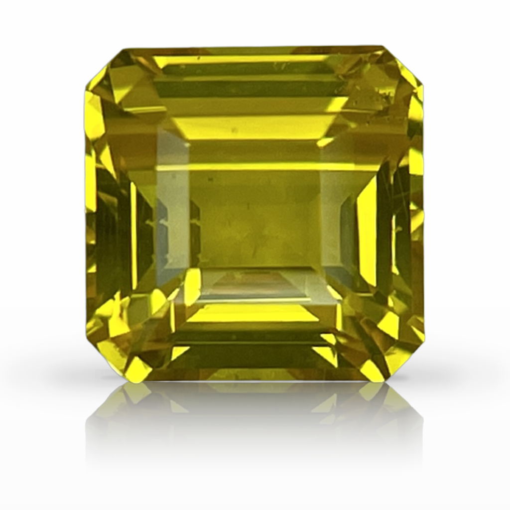 2.02ct Sapphire, Asscher, Yellow gemstone, 6.3 x 6.2MM, item #3794