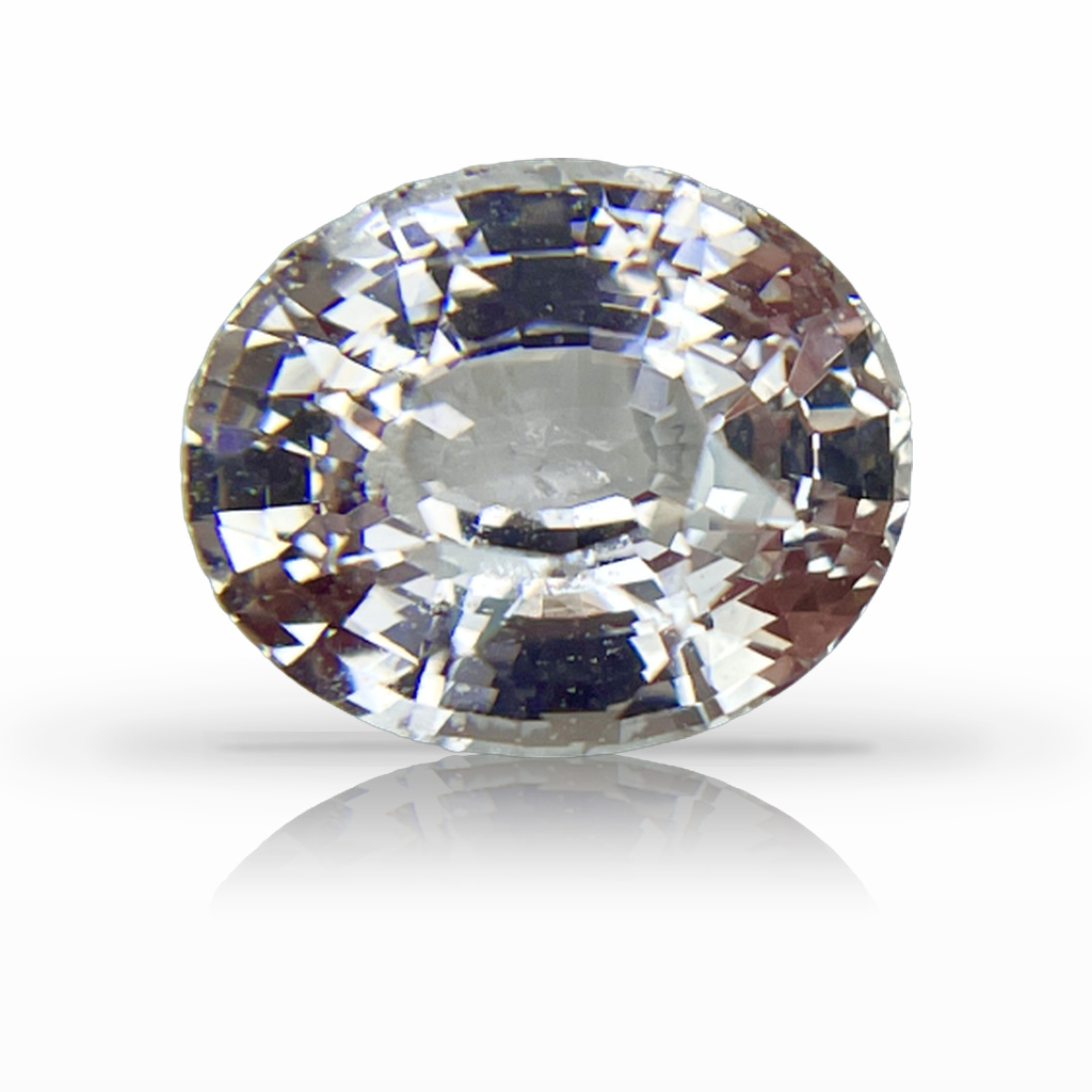 5.09ct Sapphire, Oval, Peach, No Heat gemstone, 10.8 x 8.9MM, item #3840