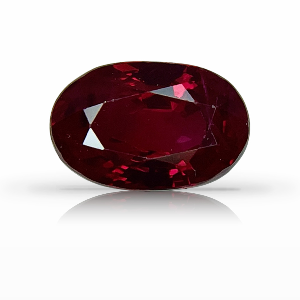 2.12ct Ruby, Oval, Red, Burma gemstone, 8.9 x 5.8MM, item #3951