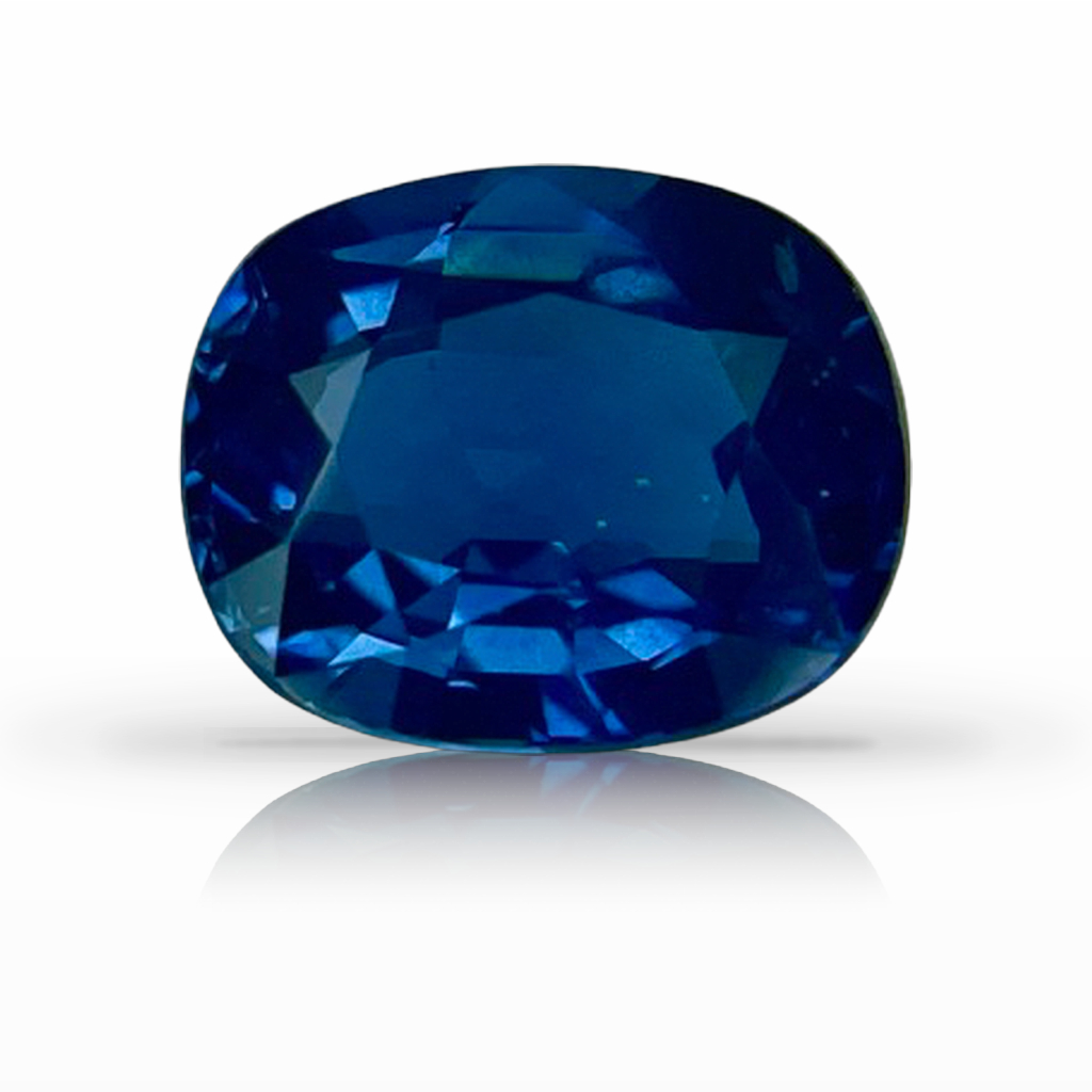 1.88ct Sapphire, Cushion, Blue, Kancha gemstone, 7.7 x 6.5MM, item #3996