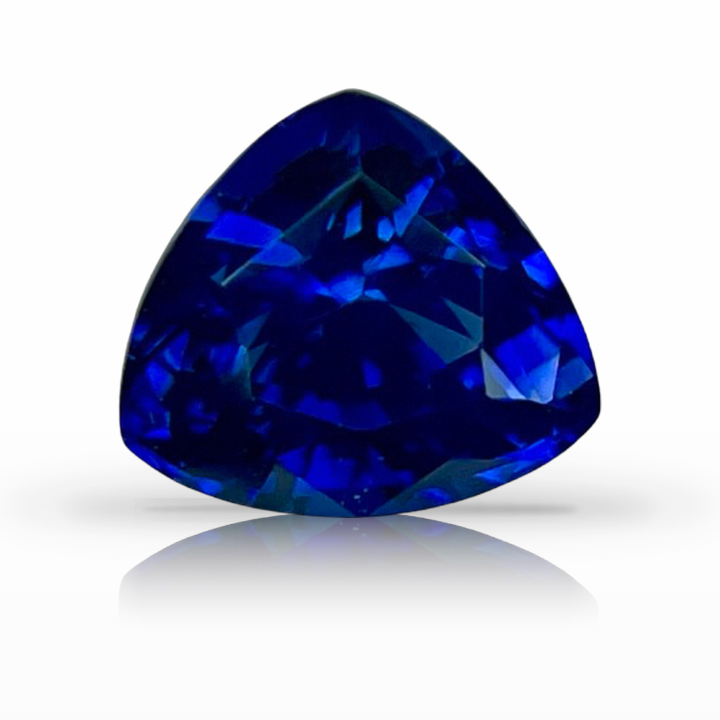 1.42ct Sapphire, Trillion, Blue gemstone, 6 x 6.5MM, item #4006