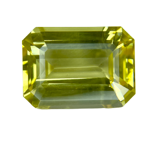 5.04ct Sapphire, Emerald Cut, Yellow gemstone, 11 x 8MM, item #4024