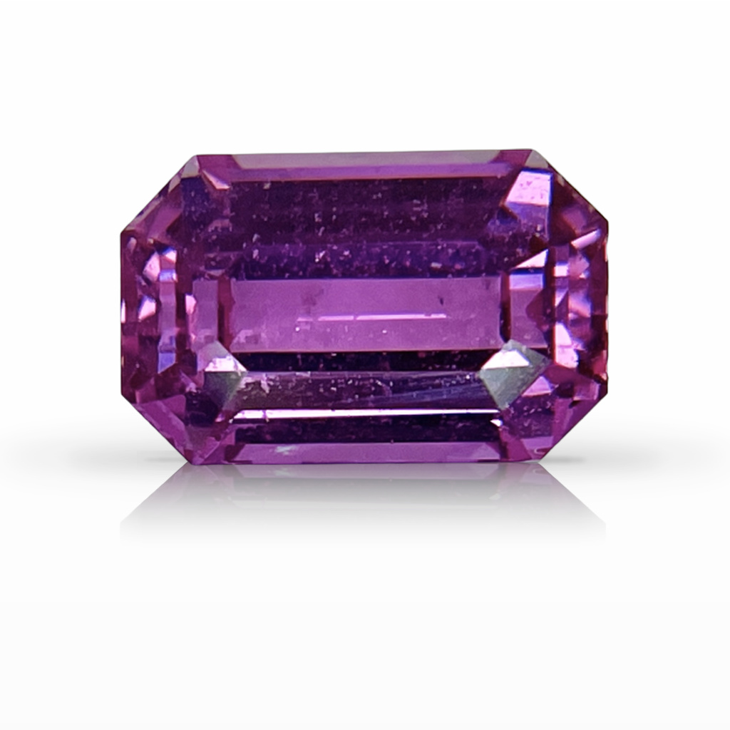 2.10ct Sapphire, Emerald Cut, Pink gemstone, 8.6 x 5.4MM, item #4088