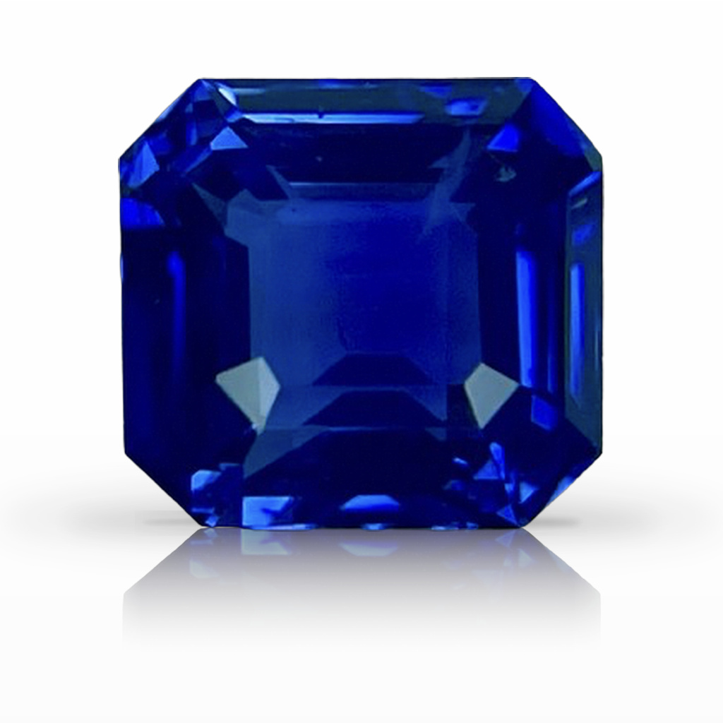 2.00ct Sapphire, Asscher, Blue gemstone, 6.9 x 6.5MM, item #4191