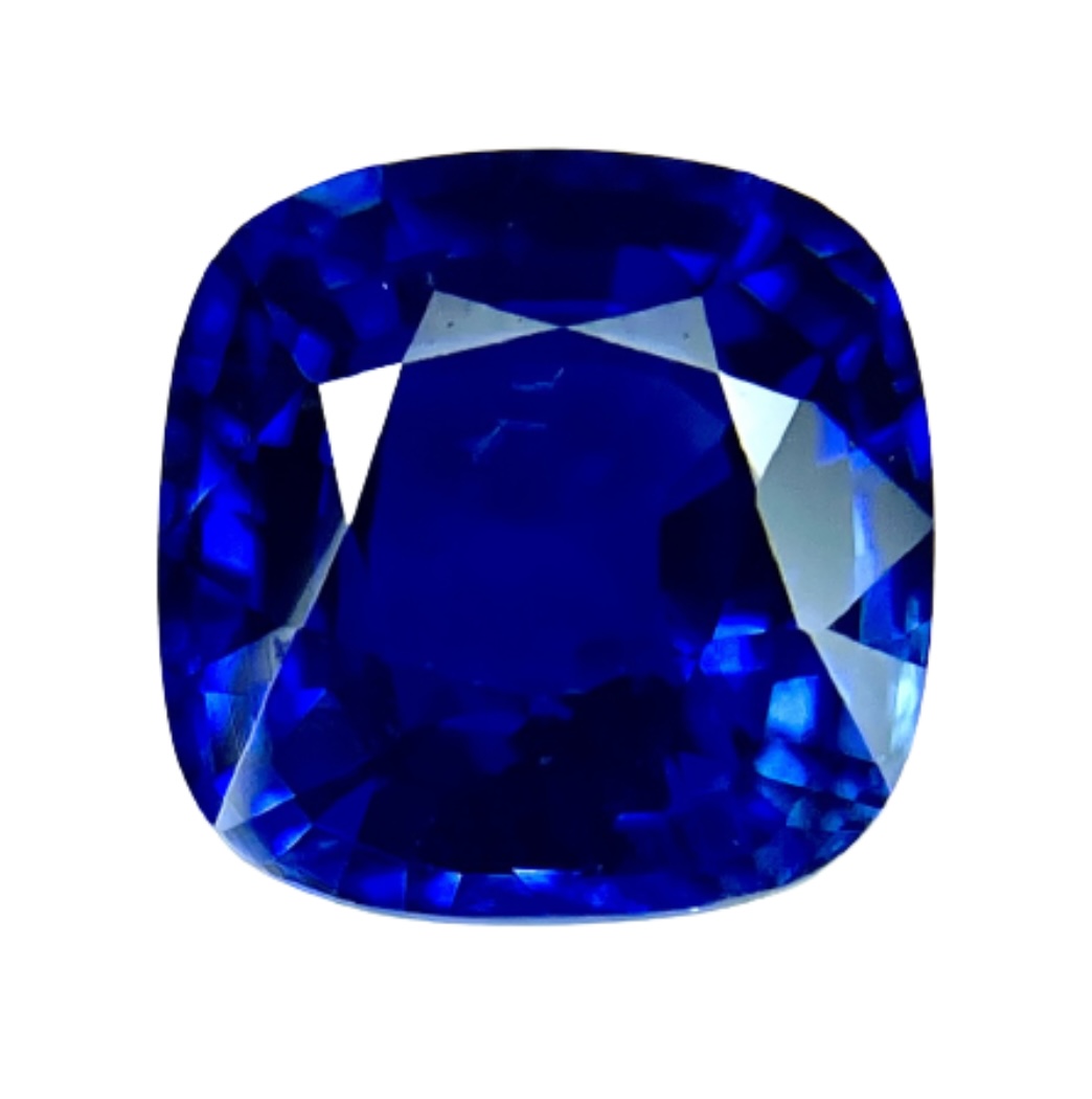 3.05ct Sapphire, Cushion, Blue gemstone, 8.2 x 8.1MM, item #4403
