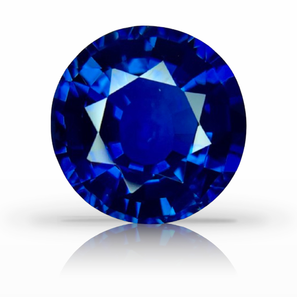 9.99ct Sapphire, Round, Blue, 13MM gemstone, 13MM, item #4409