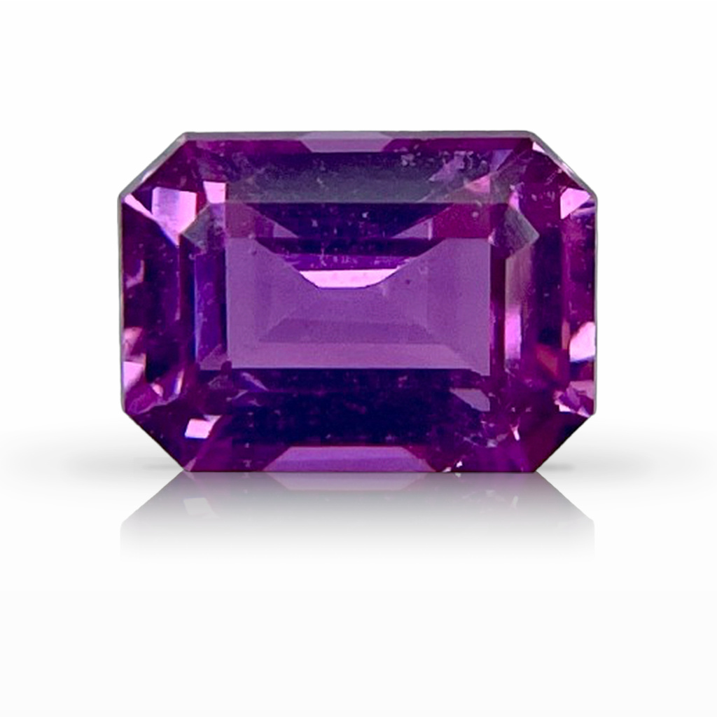 1.53ct Sapphire, Emerald Cut, Pink, No Heat gemstone, 7.3 x 5.3MM, item #4478