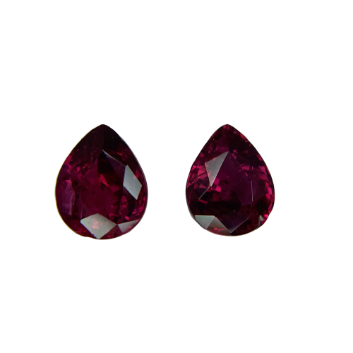2.88ct Ruby, Pear Shape, Red, Pair gemstone, 7.8 x 6MM, item #4504