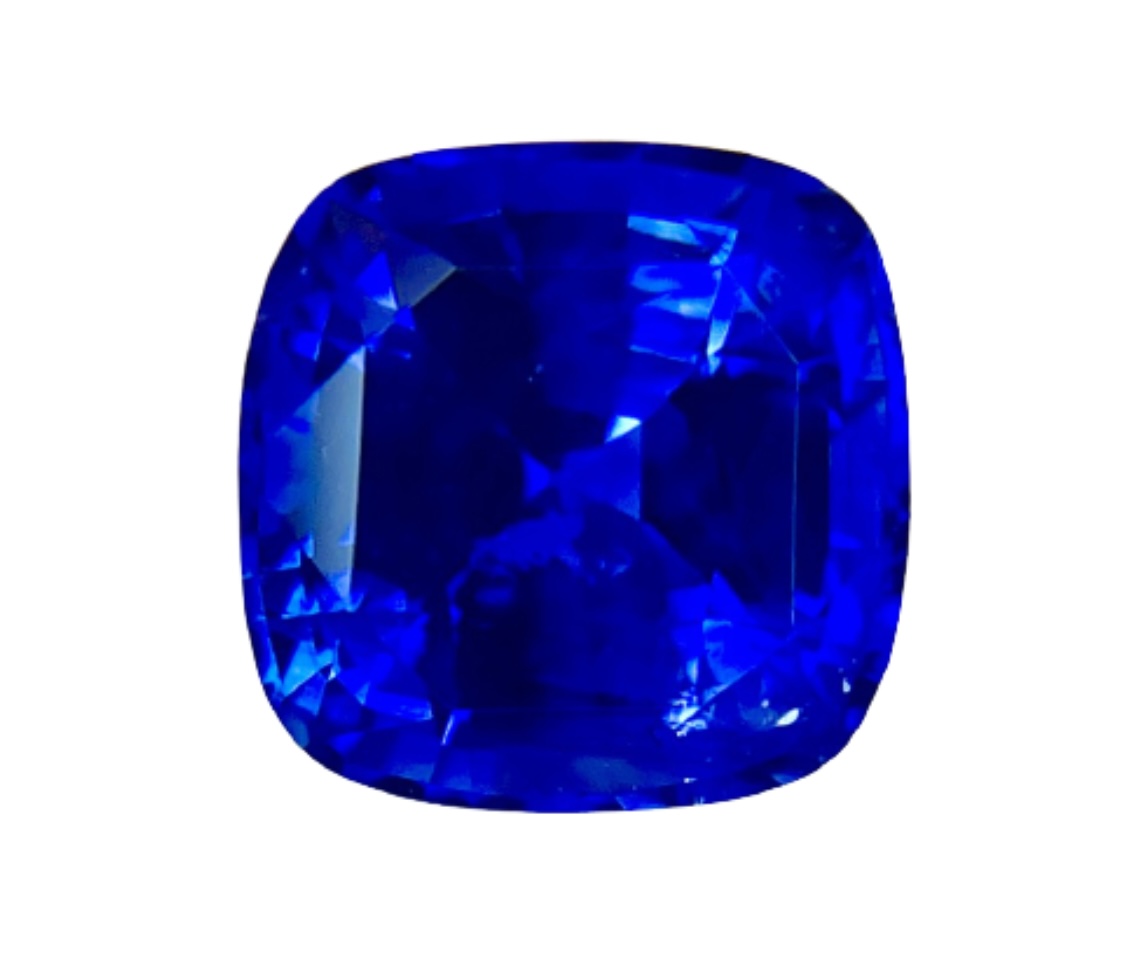 3.09ct Sapphire, Cushion, Blue gemstone, 7.9MM, item #4514