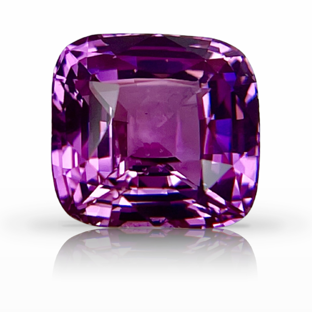 2.27ct Sapphire, Cushion, Pink, No Heat gemstone, 7.7 x 7.4MM, item #4544