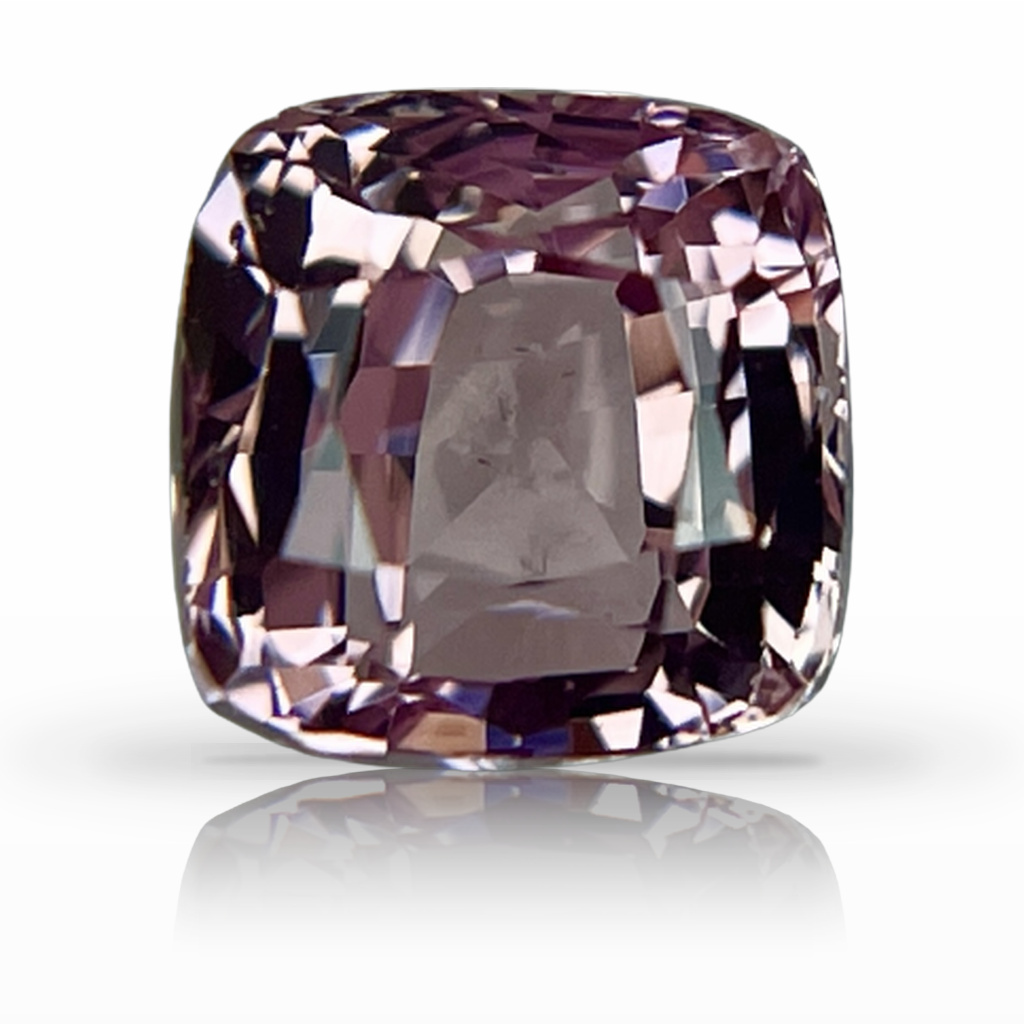 1.57ct Padparadscha, Cushion, Peach gemstone, 6MM, item #4565