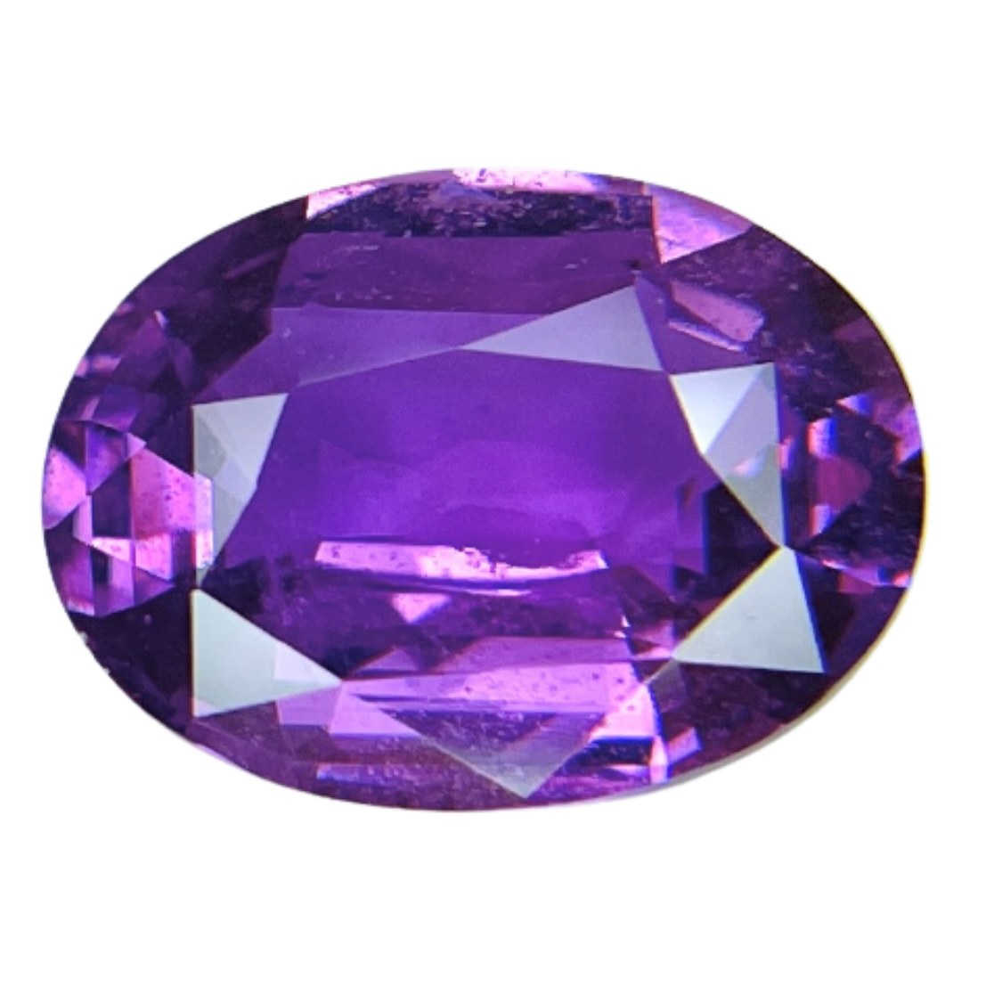3.50ct Sapphire, Oval, Purple, No Heat gemstone, 11.1 x 8.3MM, item #4711