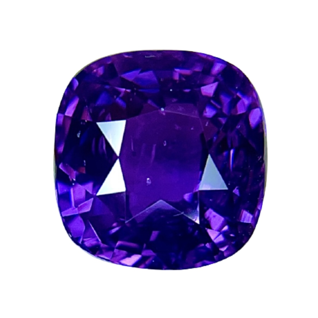 4.04ct Sapphire, Cushion, Purple, No Heat gemstone, 8.7 x 8.4MM, item #4716