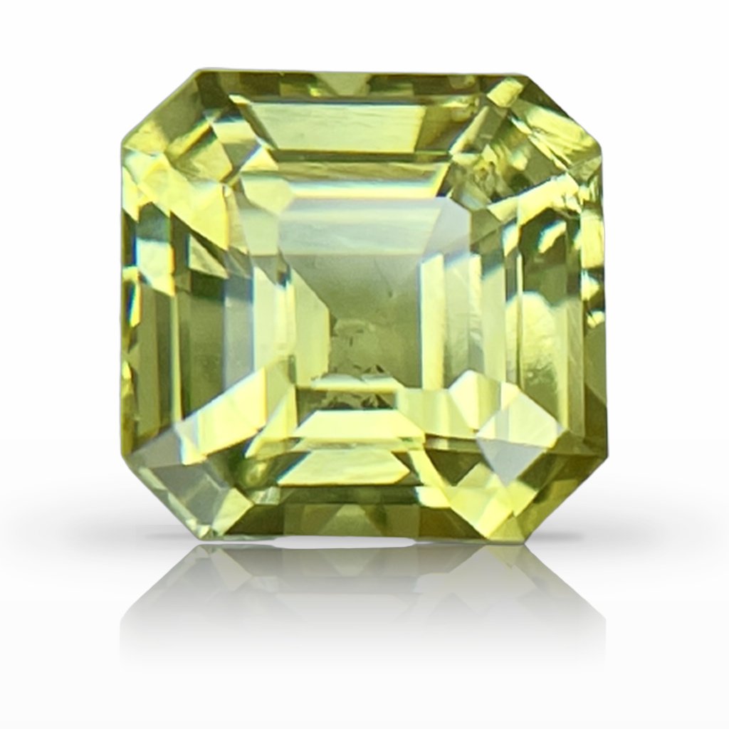 2.32ct Sapphire, Asscher, Yellow gemstone, 7MM, item #4740
