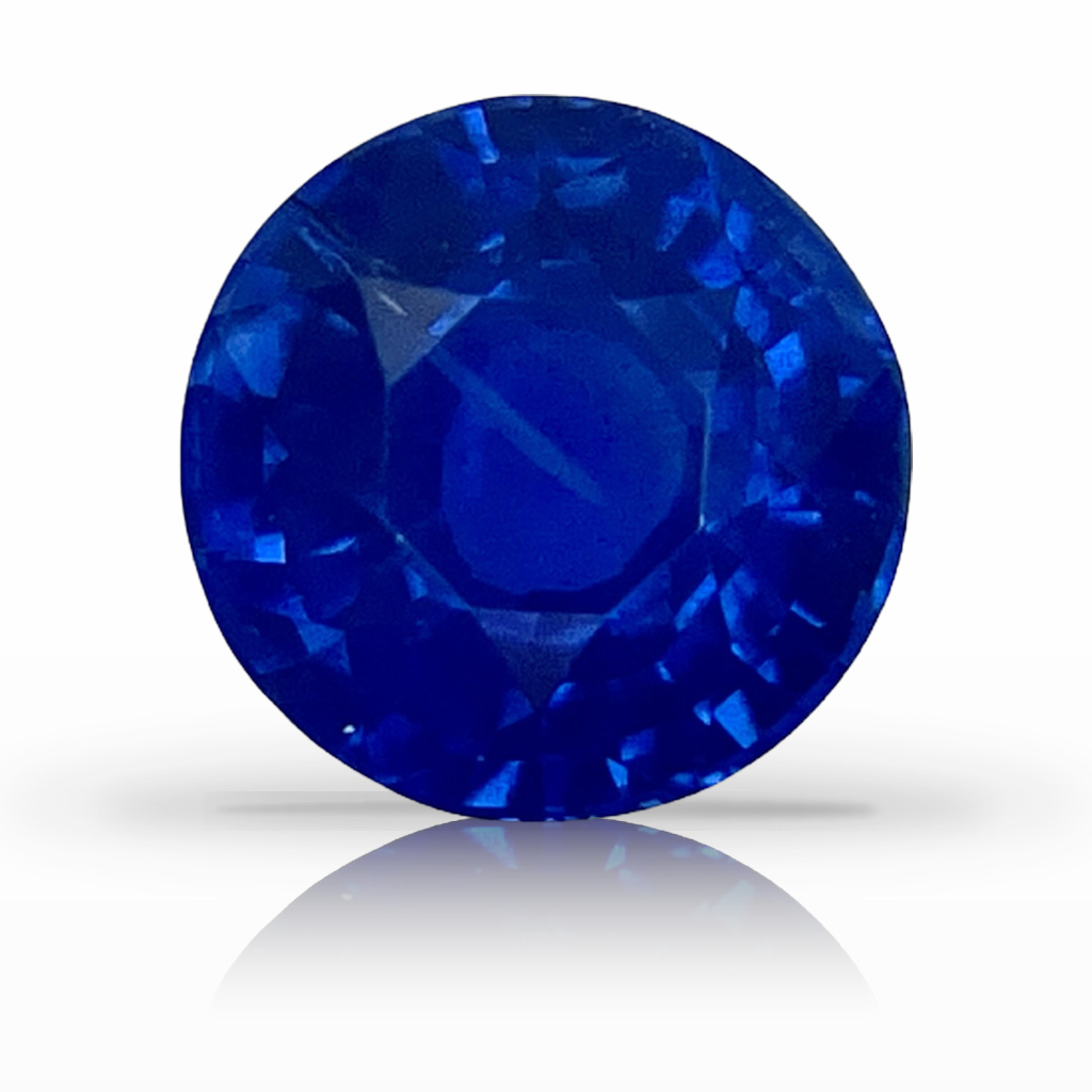 1.68ct Sapphire, Round, Blue, No Heat, 6.8MM gemstone, 6.8MM, item #4770