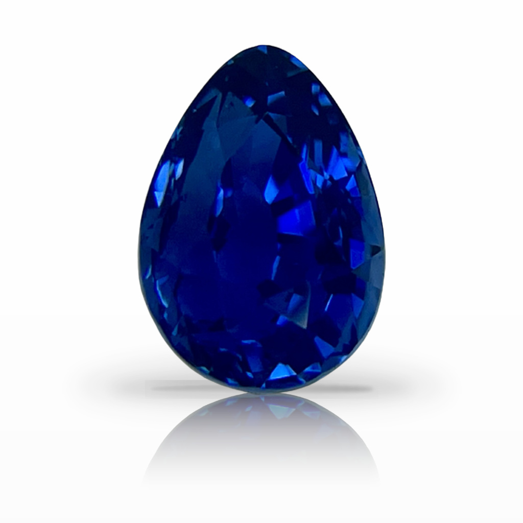 1.54ct Sapphire, Pear Shape, Blue, No Heat gemstone, 7.6 x 5.3MM, item #4811