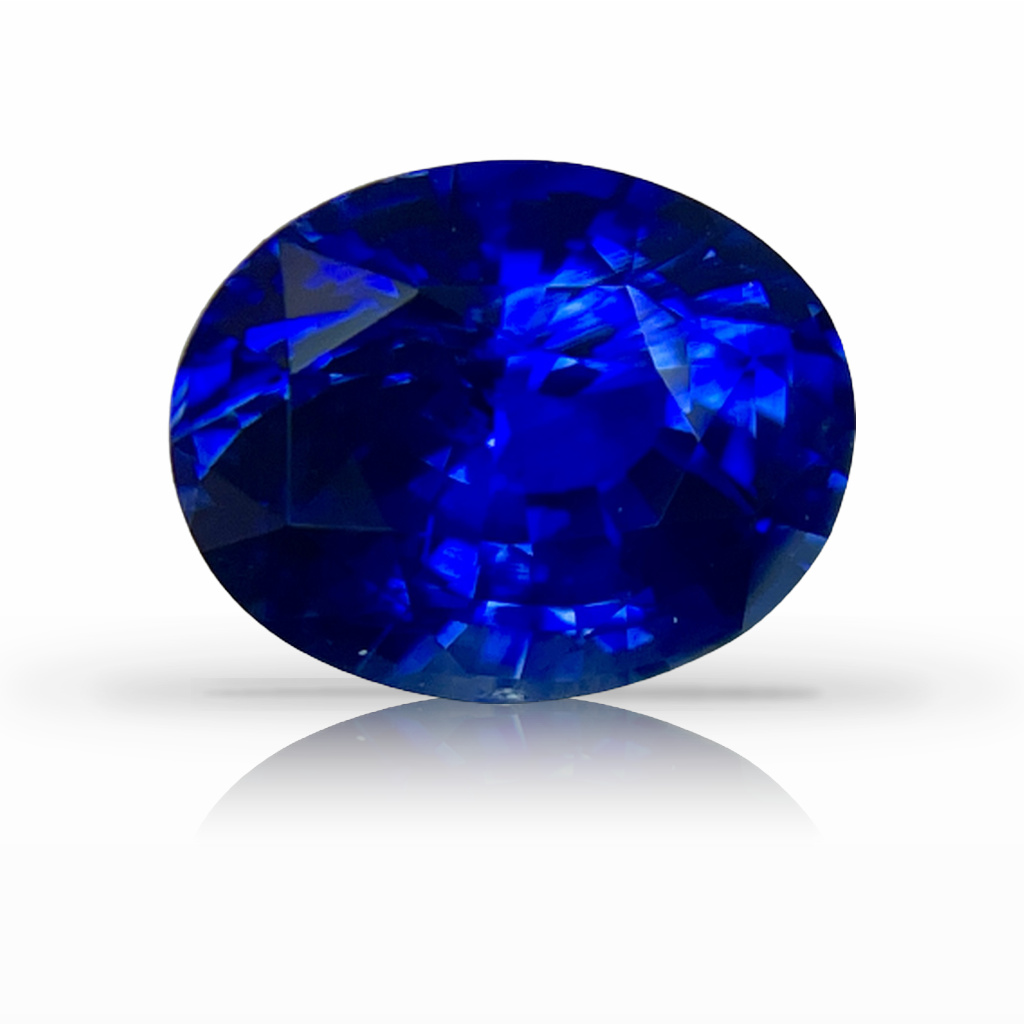 4.58ct Sapphire, Oval, Blue gemstone, 8.7 x 10.9MM, item #4826