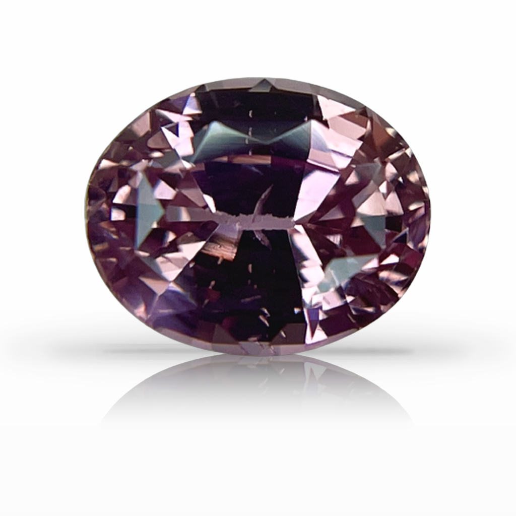 1.54ct Padparadscha, Oval, Peach gemstone, 7.4 x 5.9MM, item #4860