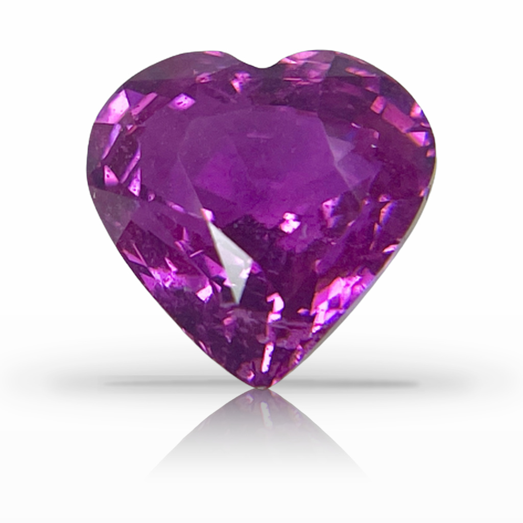 4.01ct Sapphire, Heart Shape, Pink, No Heat gemstone, 9.1MM, item #4942