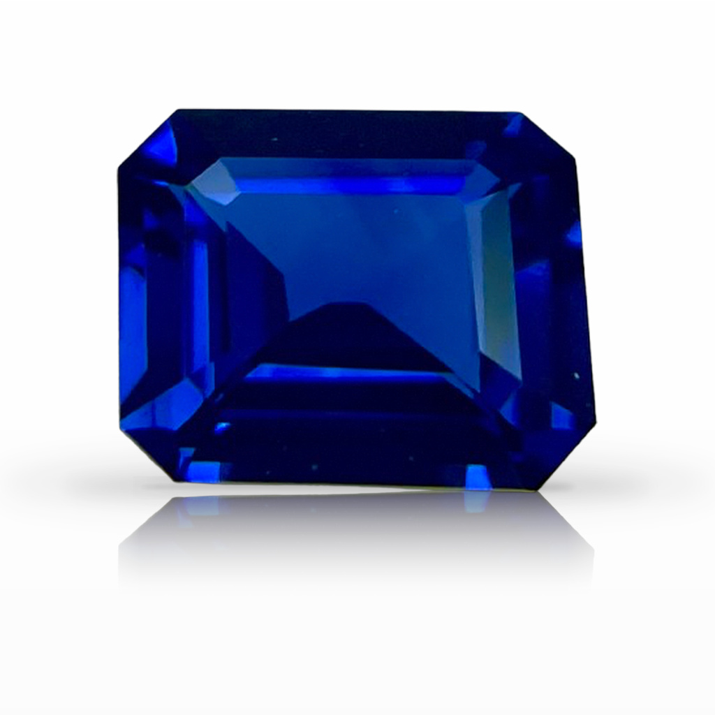 1.66ct Sapphire, Emerald Cut, Blue gemstone, 7.5 x 6.3MM, item #4950