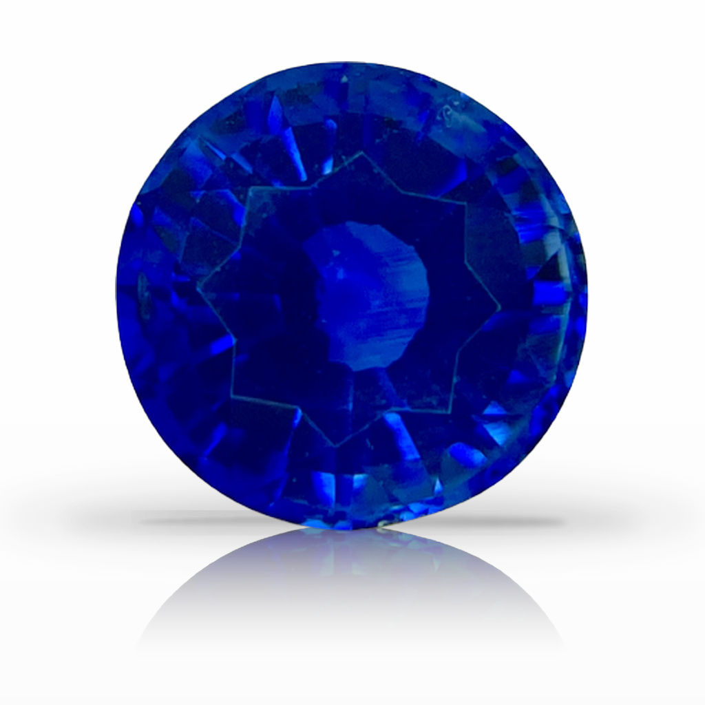 3.26ct Sapphire, Round, Blue, 8.2MM gemstone, 8.2MM, item #4953