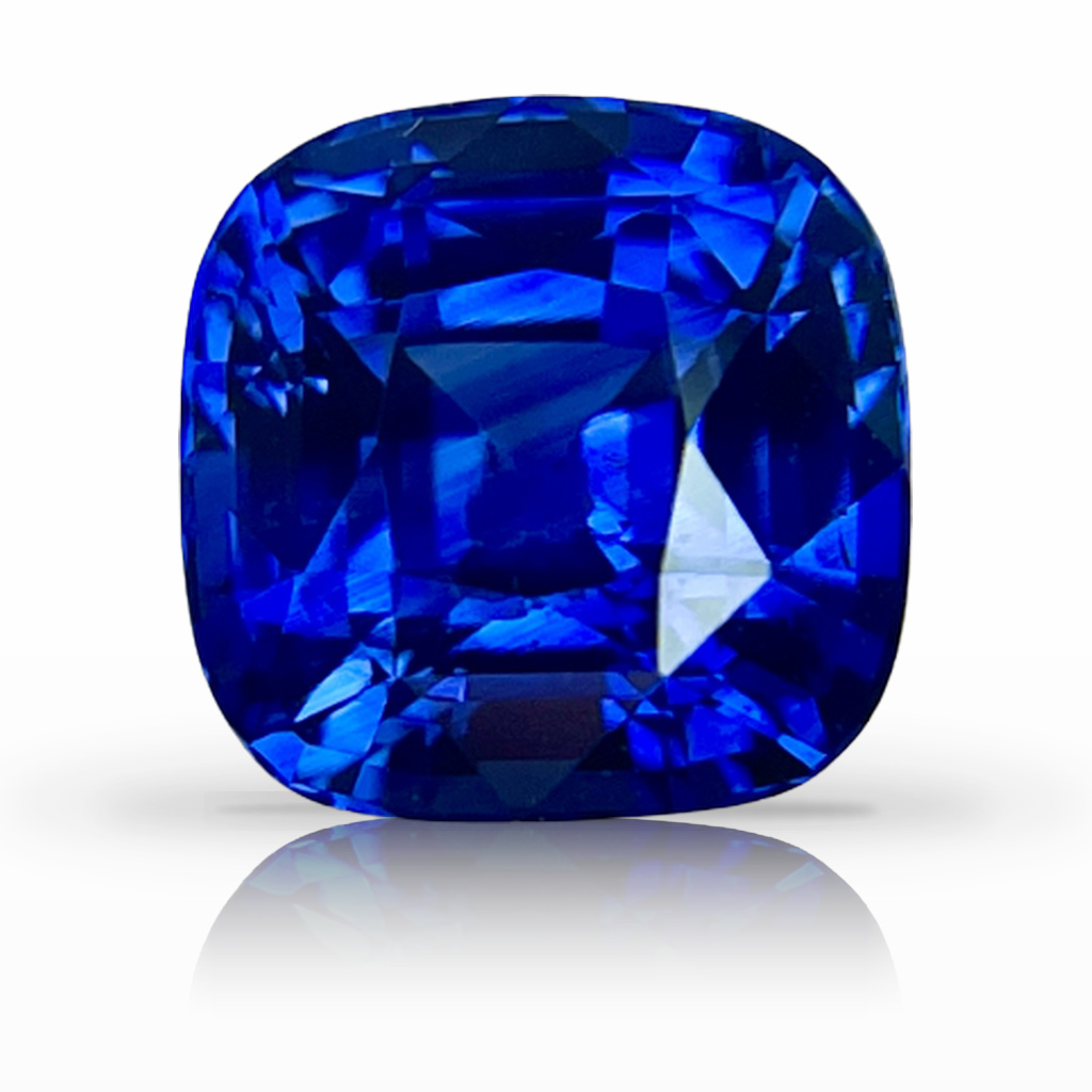 4.07ct Sapphire, Cushion, Blue gemstone, 8.5MM, item #4956