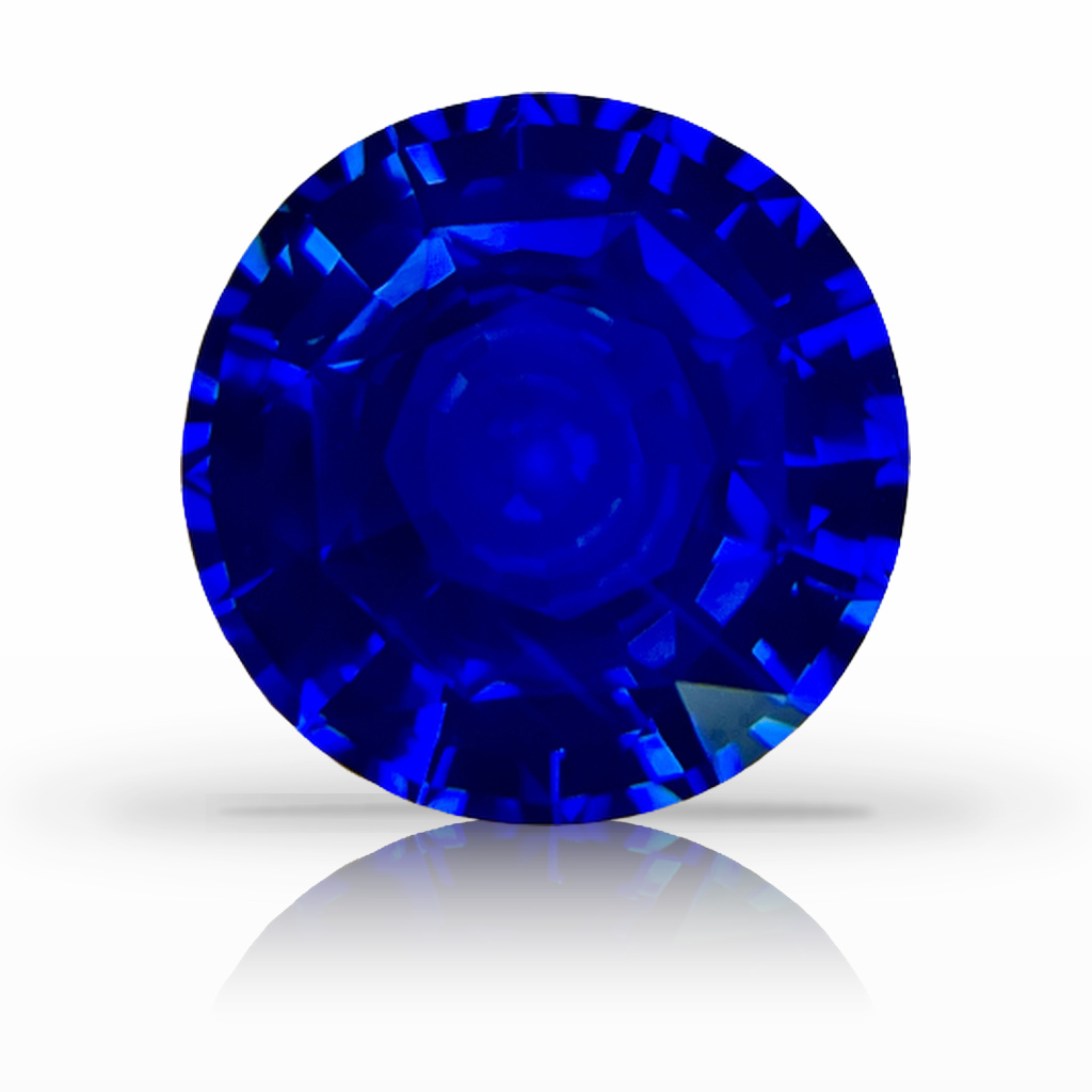 6.78ct Sapphire, Round, Blue, 11.7MM gemstone, 11.7MM, item #4958