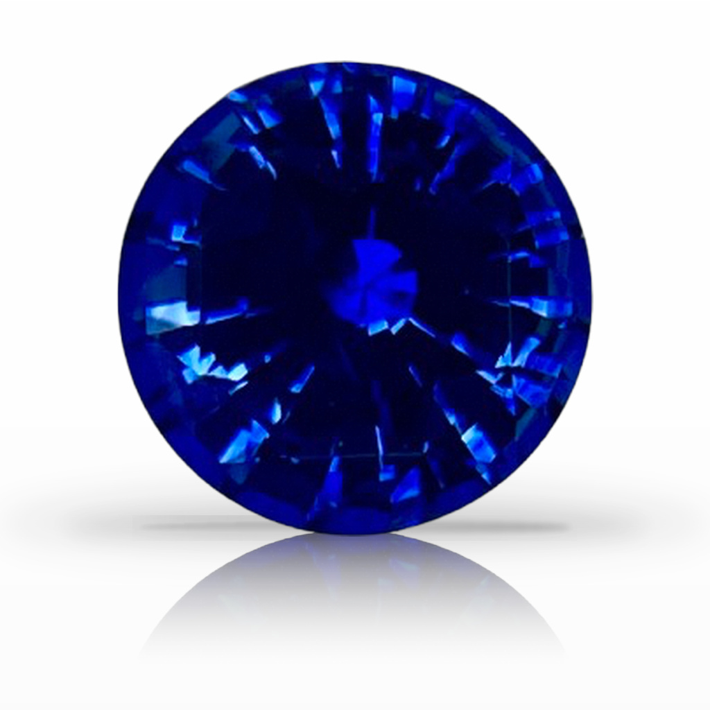 1.46ct Sapphire, Round, Blue, 6.6MM gemstone, 6.6MM, item #4976