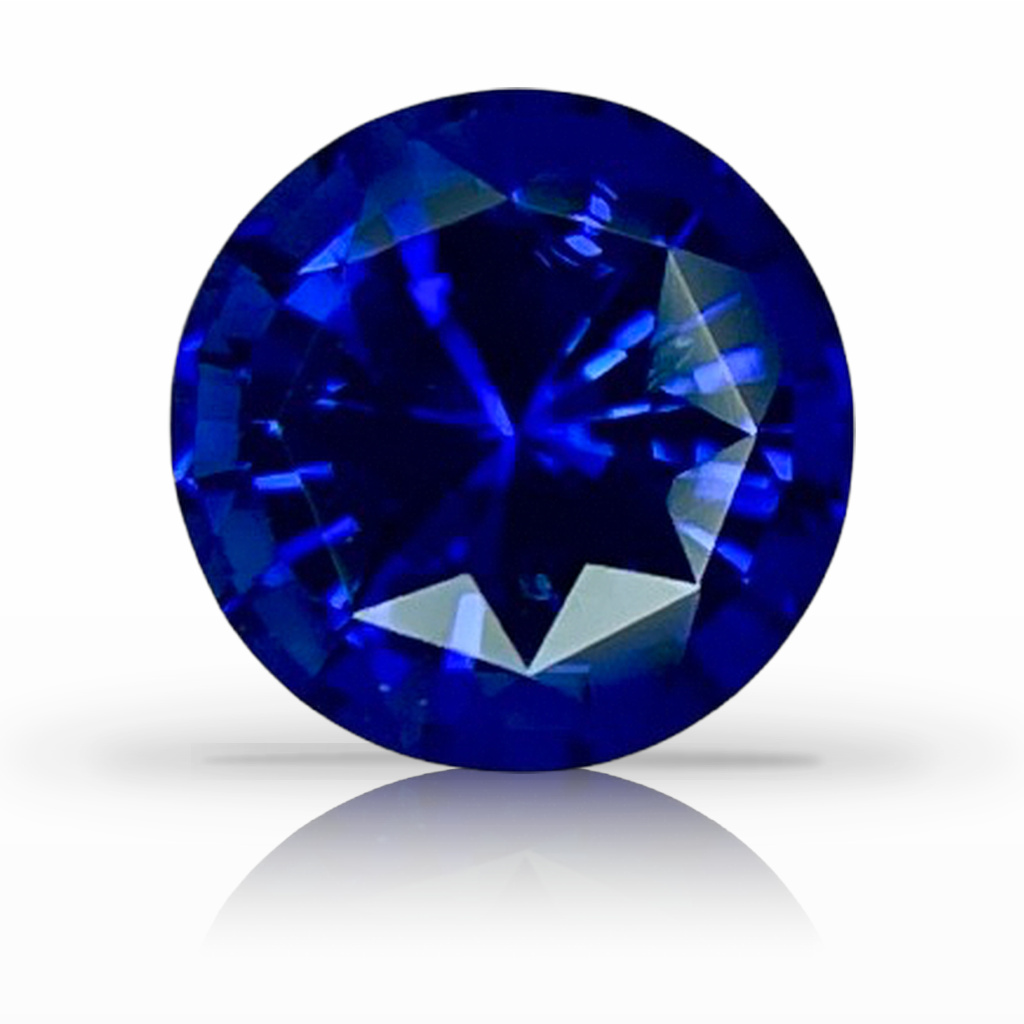 1.58ct Sapphire, Round, Blue, 6.7MM gemstone, 6.7MM, item #4977