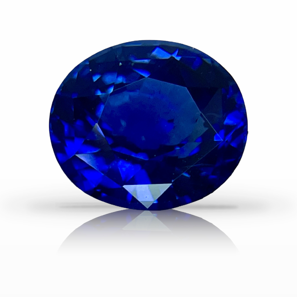 3.09ct Sapphire, Oval, Blue gemstone, 8.8 x 7.9MM, item #5006