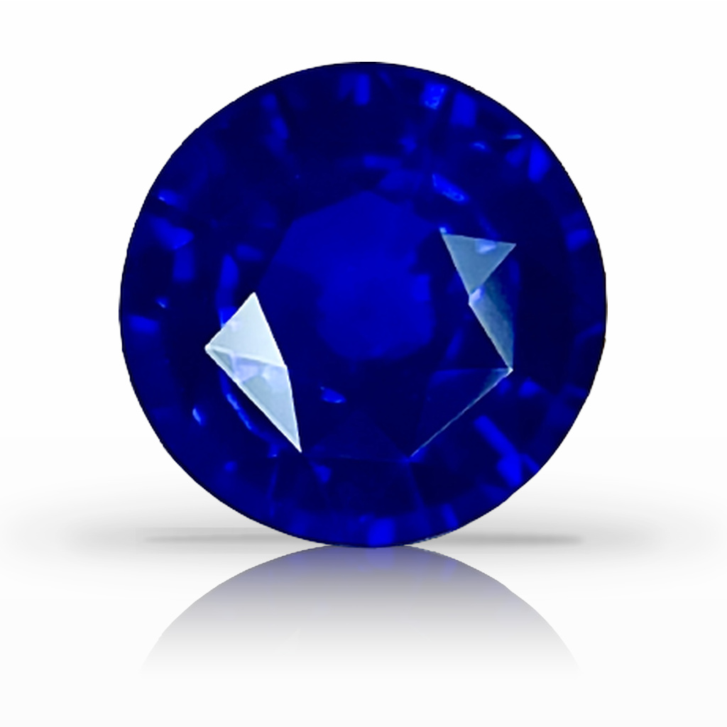 2.54ct Sapphire, Round, Blue, 7.7MM gemstone, 7.7MM, item #5012