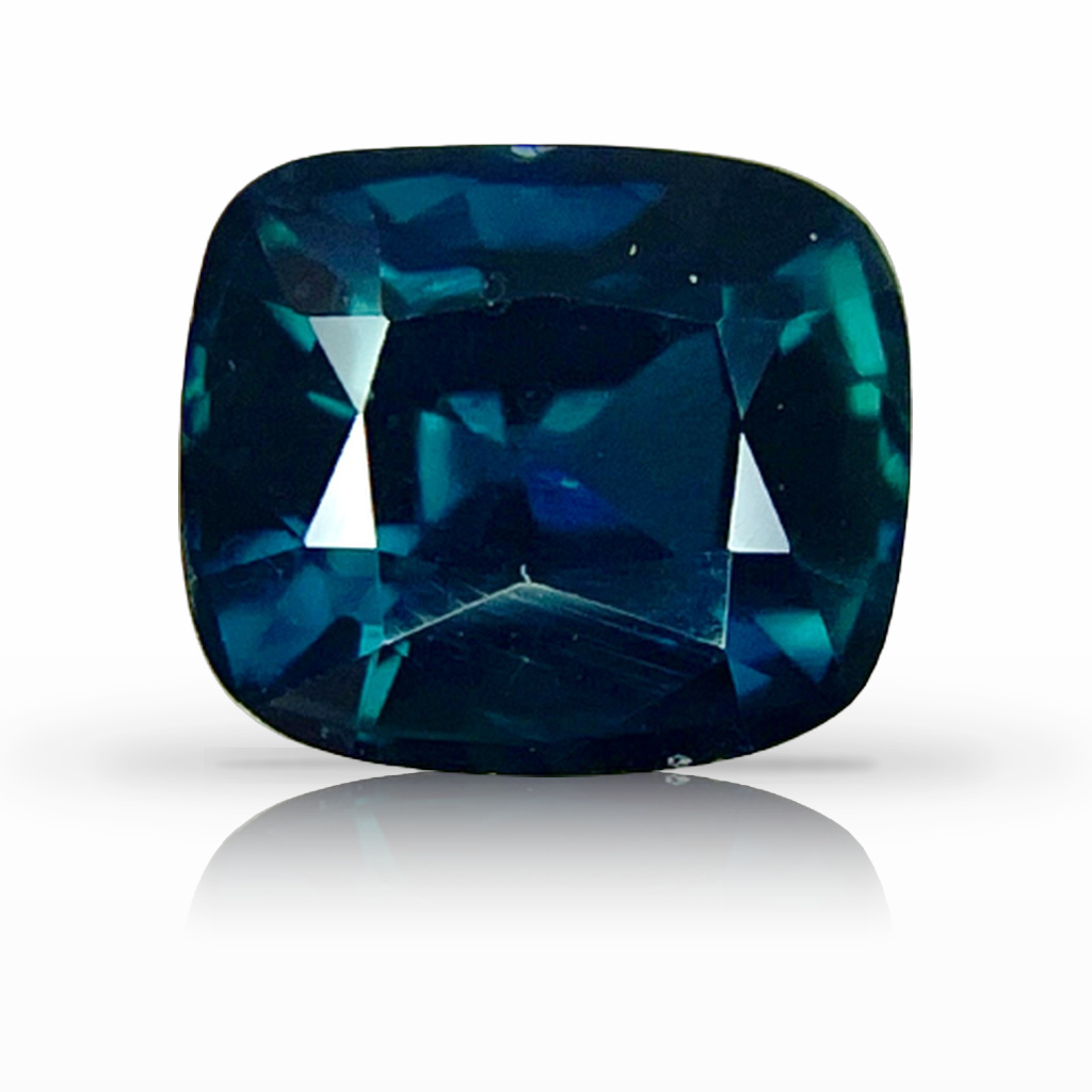 2.53ct Sapphire, Cushion, Green gemstone, 7.8 x 6.7MM, item #5073