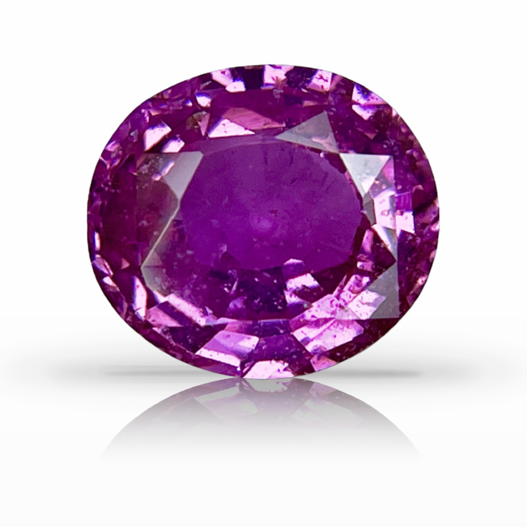 3.02ct Sapphire, Oval, Pink, No Heat gemstone, 9.1 x 8.1MM, item #5080