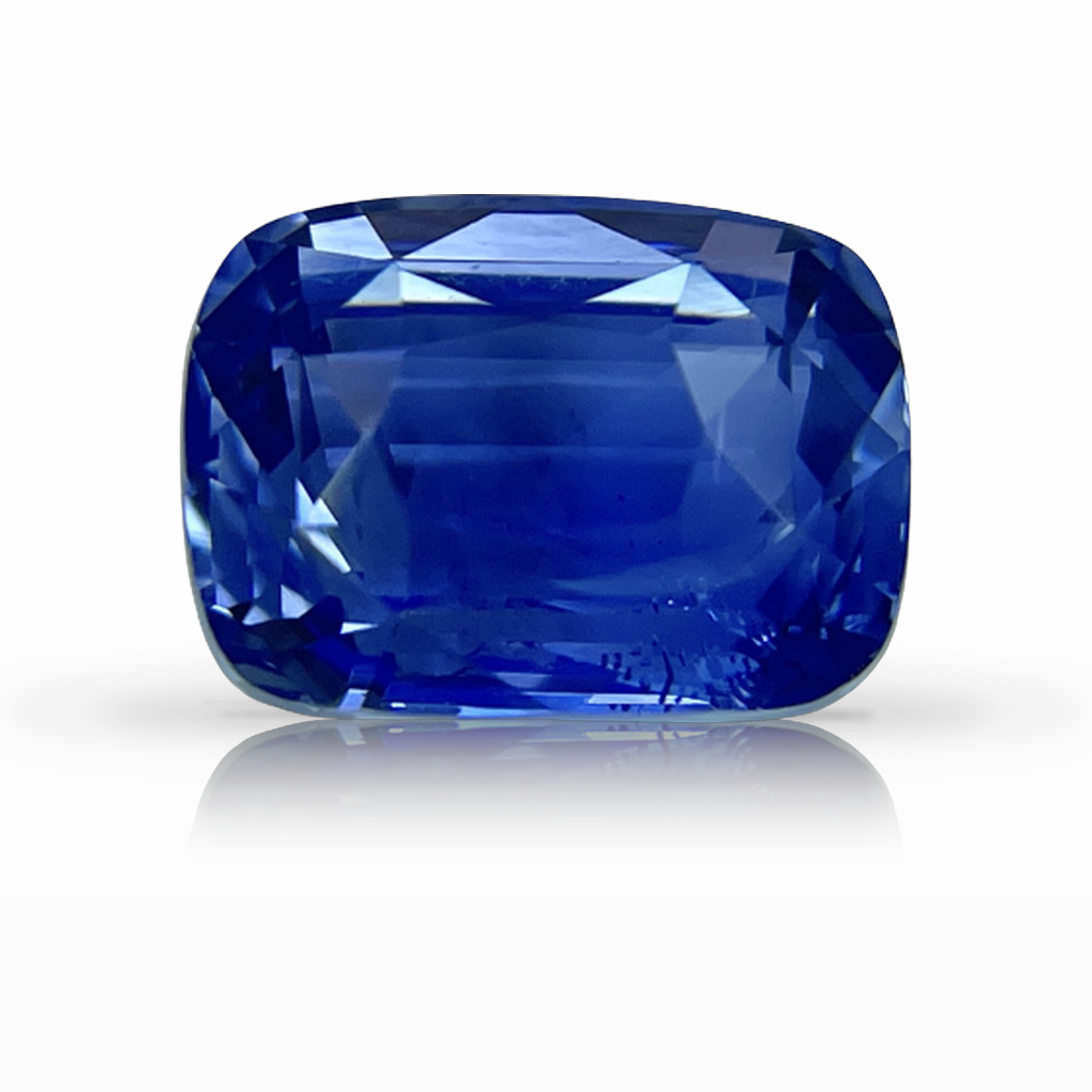 4.12ct Sapphire, Cushion, Blue, No Heat gemstone, 9.6 x 7.2MM, item #5120