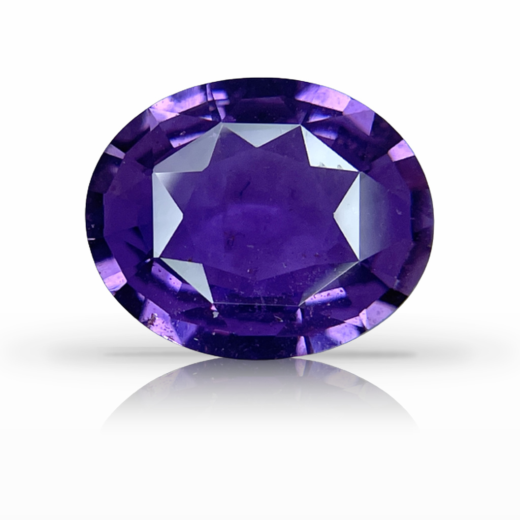 3.99ct Sapphire, Oval, Purple, No Heat gemstone, 11.9 x 9.7MM, item #5162