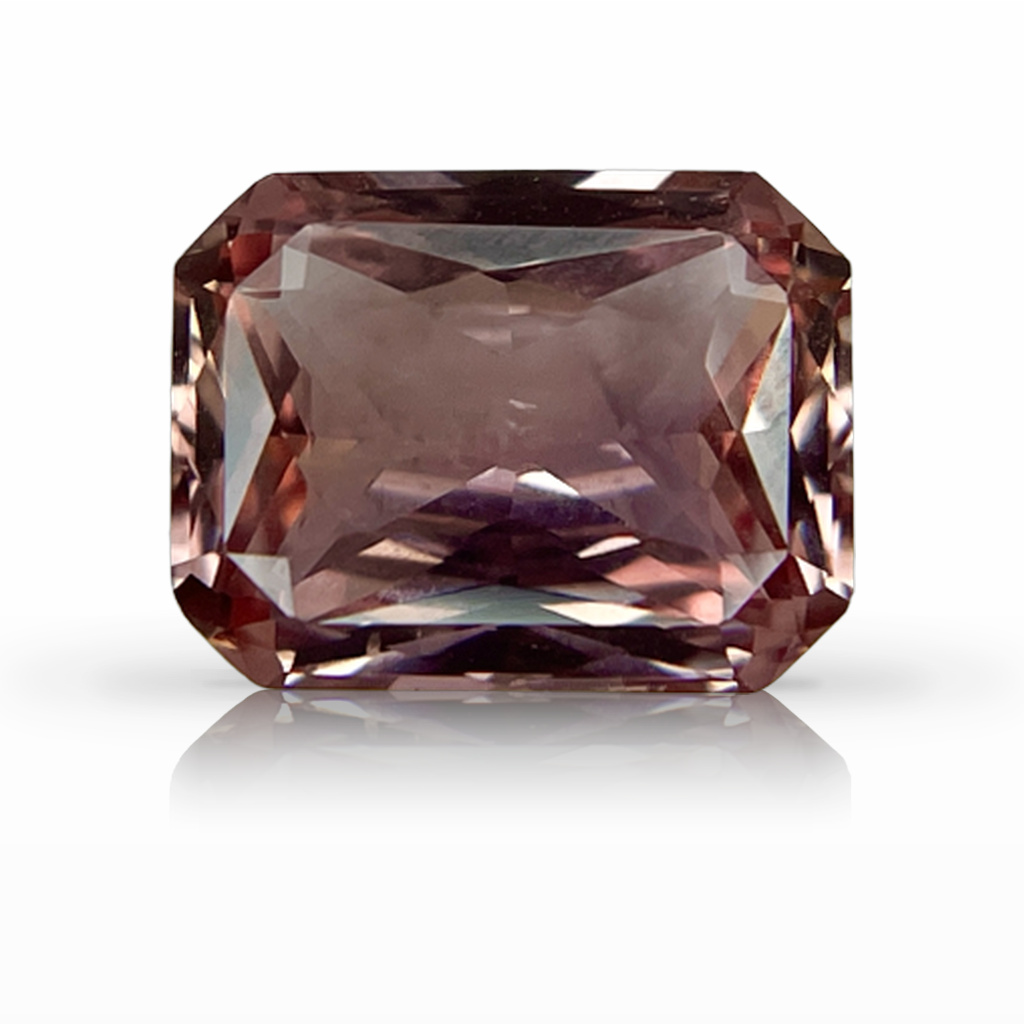 2.58ct Padparadscha, Radiant Cut, Peach gemstone, 9.1 x 7MM, item #5182
